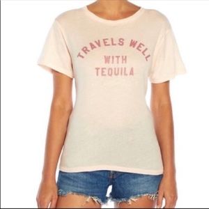 Wildfox Travels Well With Tequila T-Shirt NWT L